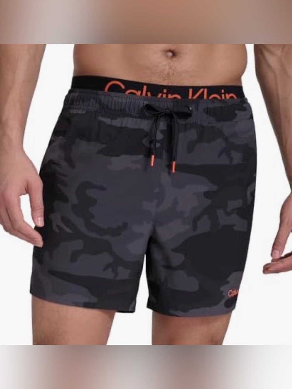 Calvin Klein mens Volley Quick Dry Stretch Swim Trunk Swim Trunks